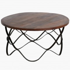 CAFETABLE METAL WAWE LEG 100 - CAFE, SIDE TABLES